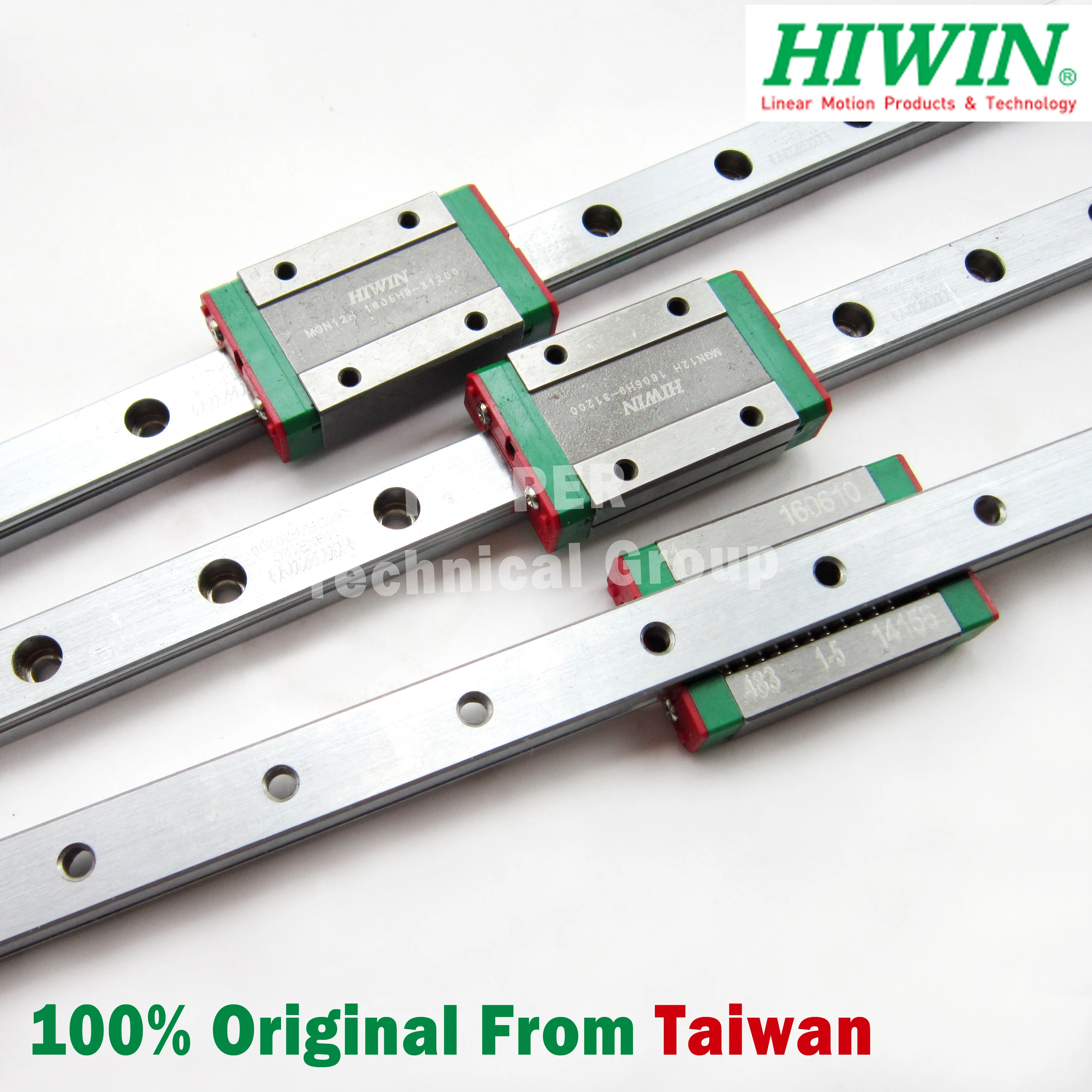 Рельсы Taiwan HIWIN MGN12 100 мм/200 мм/250 мм/300 мм/350 м/400 м/450 мм/500 мм/600 мм линейные