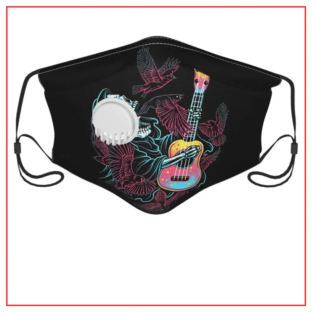 

Kids Men Women Face Mask SKELETON SING FOR THE CROWS face mask designer Shield Protection Masks for Germ Protection Reusable
