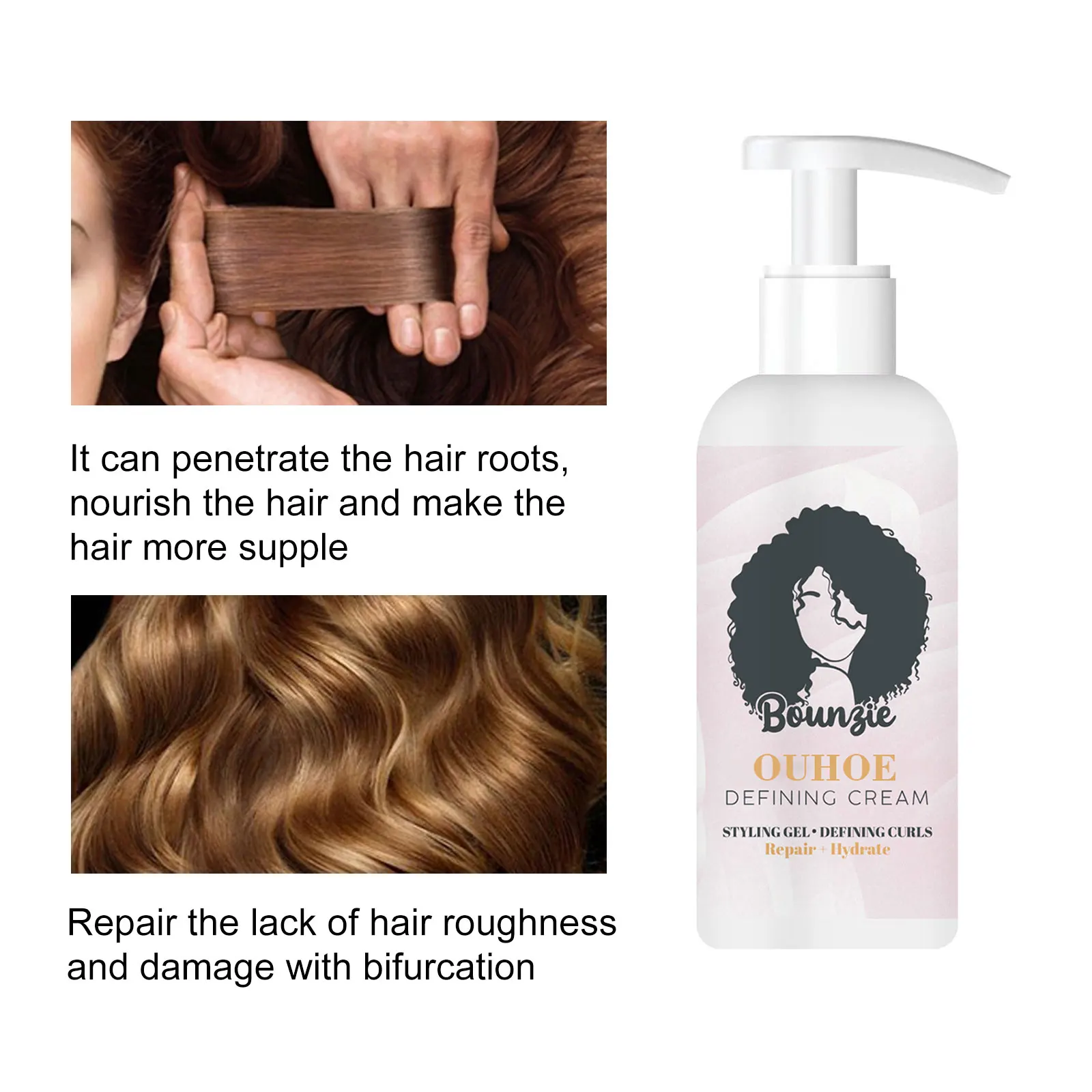 

Крем для завивки волос с эффектом увлажнения и укладки