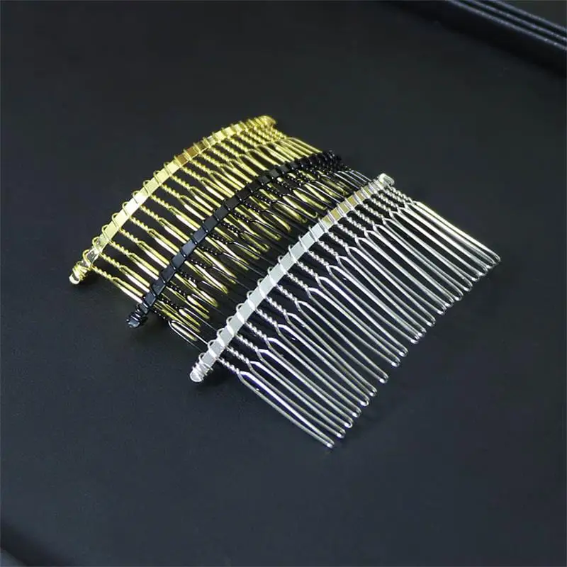 

Teeth Gold/ Silver/ Black Color Hair Comb Hairpin Wedding Hair Accessories Jewelry Making Metal Bridal Hair Combs Craft DI