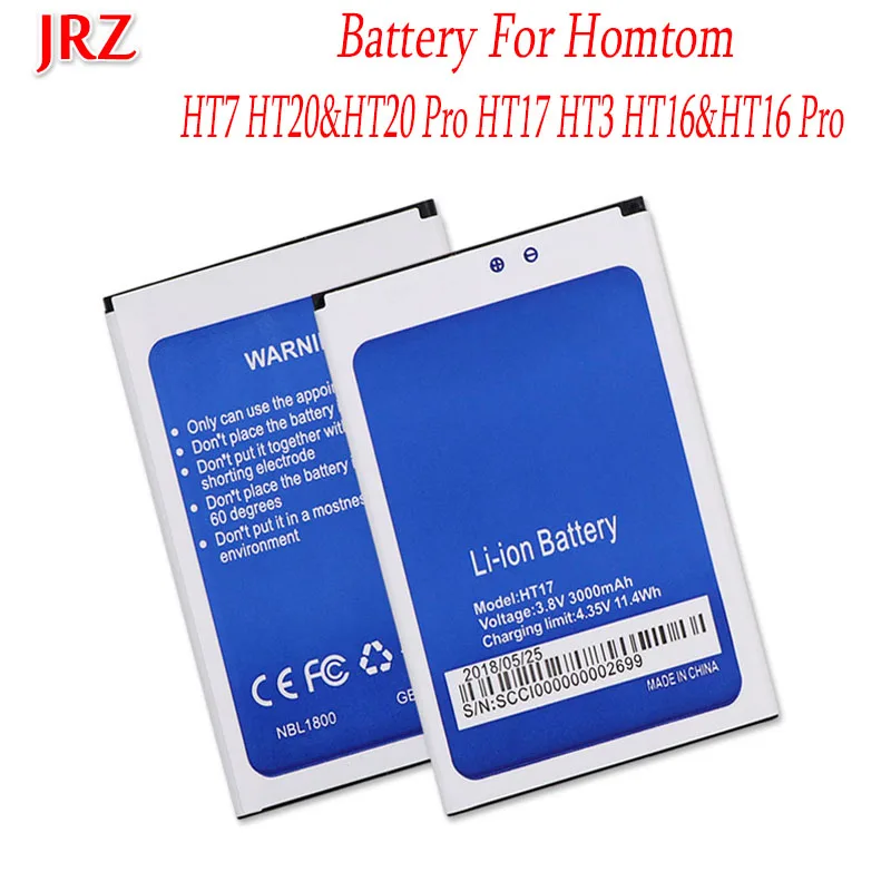 Высококачественный аккумулятор для Homtom HT7 HT17 HT3 HT20 HT16 Pro мобильный телефон