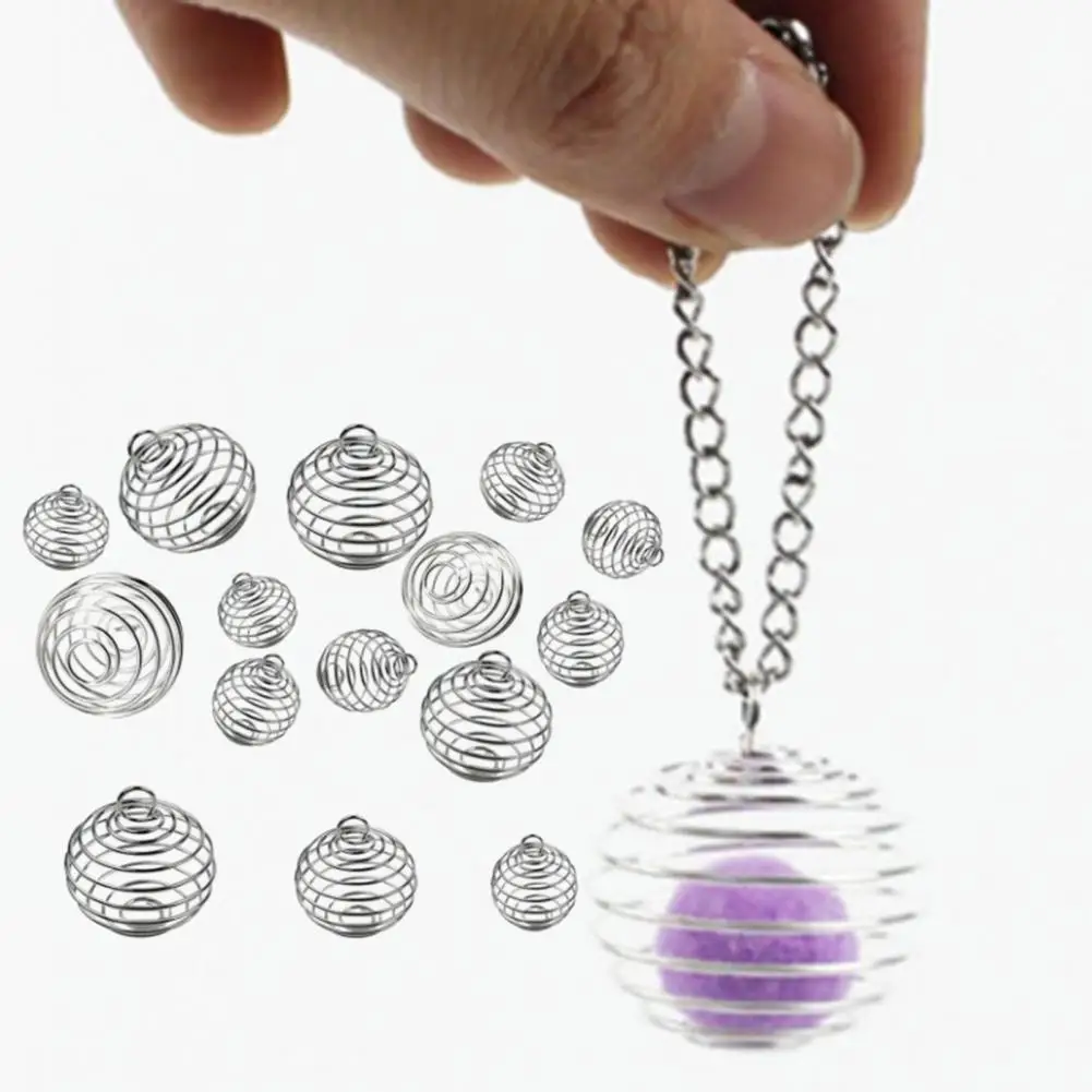 

30Pcs Key Holder Hangings Decorative Jewelry Making Accessories Metal Whisk Ball Hanging Pendant for Home