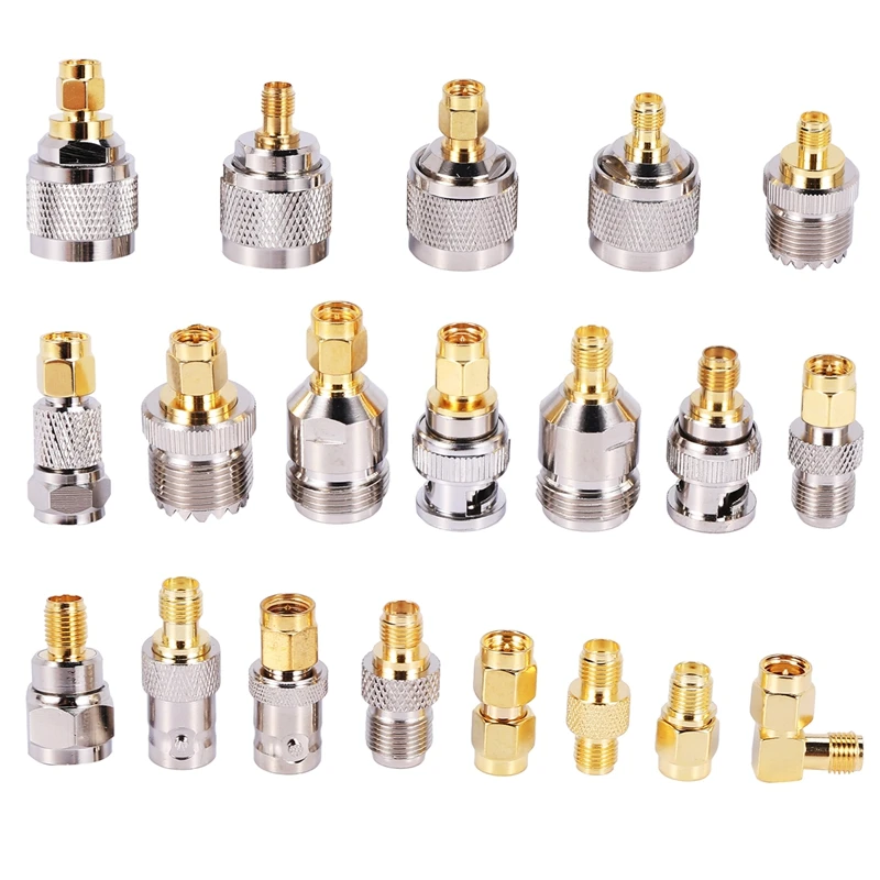 GTBL SMA для BNC N F UHF Тип комплекты разъемов RF адаптер 20 типа мама к разъем со штекером