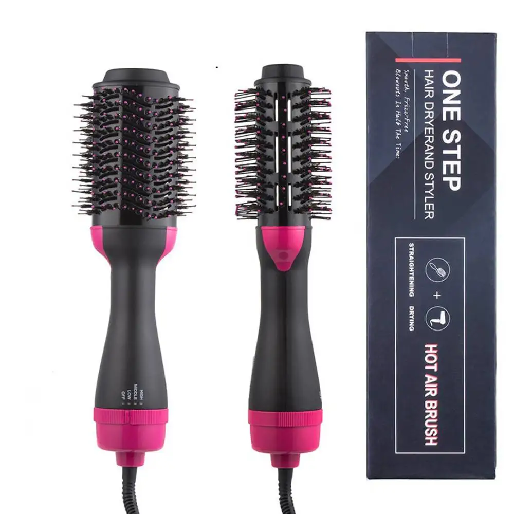 

Hair Dryer Hot Air Brush Styler and Volumizer Hair Straightener Curler Comb Roller One Step Electric Ion Blow Dryer Brush