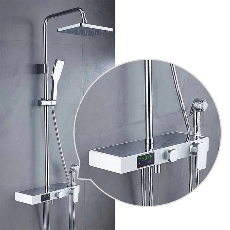 1 Набор цифровой смеситель для душа с температурным дисплеем | Обустройство дома