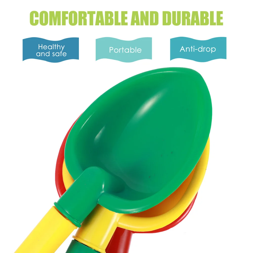 

3PCS Sturdy Beach Shovel Practical Children Playing Sand Shovel