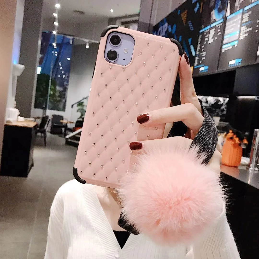 Роскошный чехол для IPhone XS x XR 11 Pro Max byhone 7 8 plus 6 s Correa de doll drill cloth cover |