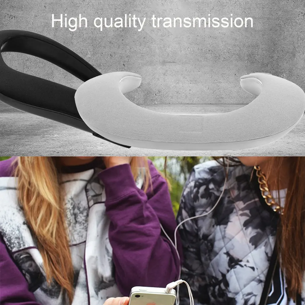 

5D Stereo Wireless U-shaped Speaker 1200mah Battery Waterproof Hanging Neck Microphone Wireless Audio
