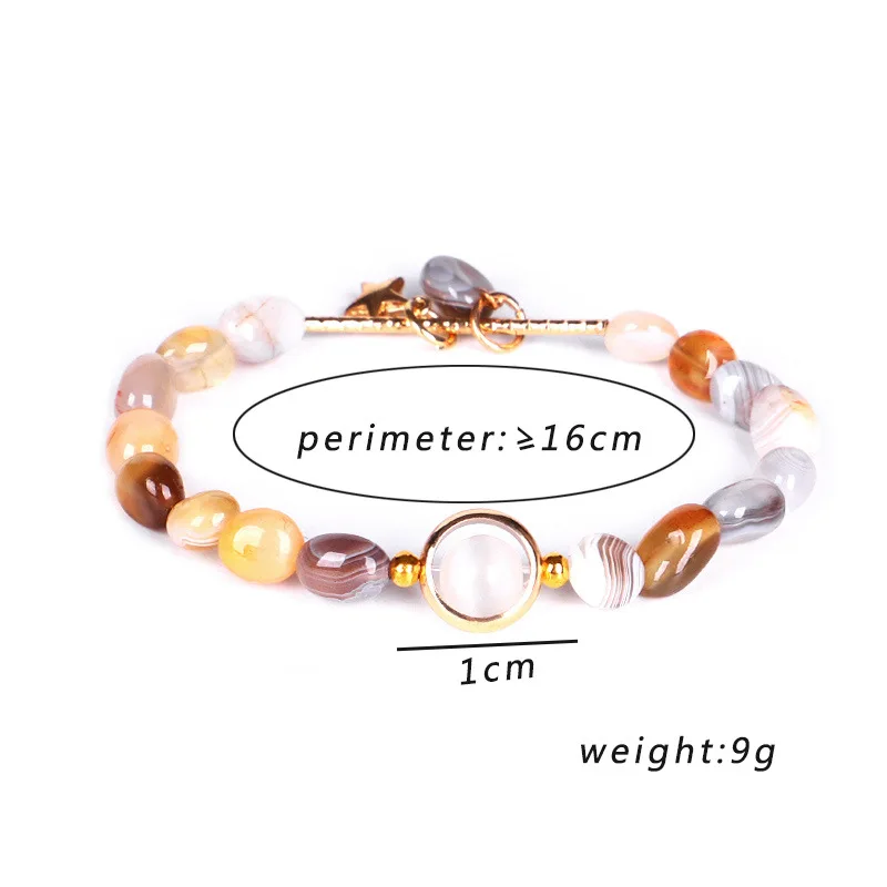 Натуральный драгоценный камень браслеты Линия Любовь Исцеление розовый порошок