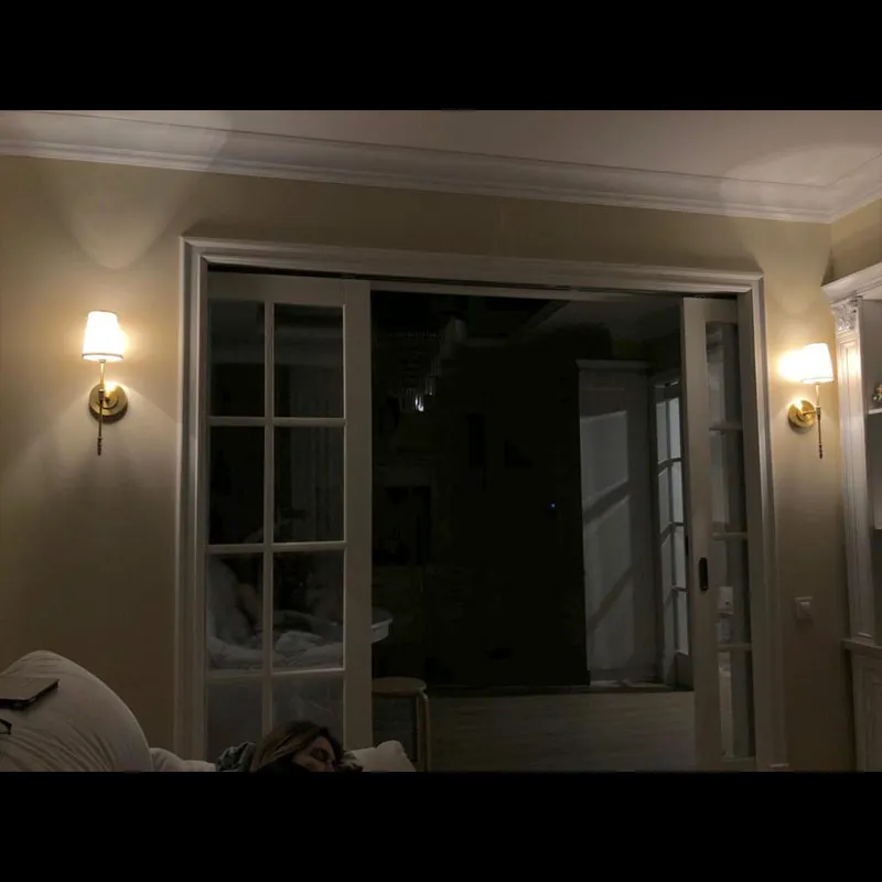 Настенный светильник BLW040 современные светильники из натуральной медной ткани