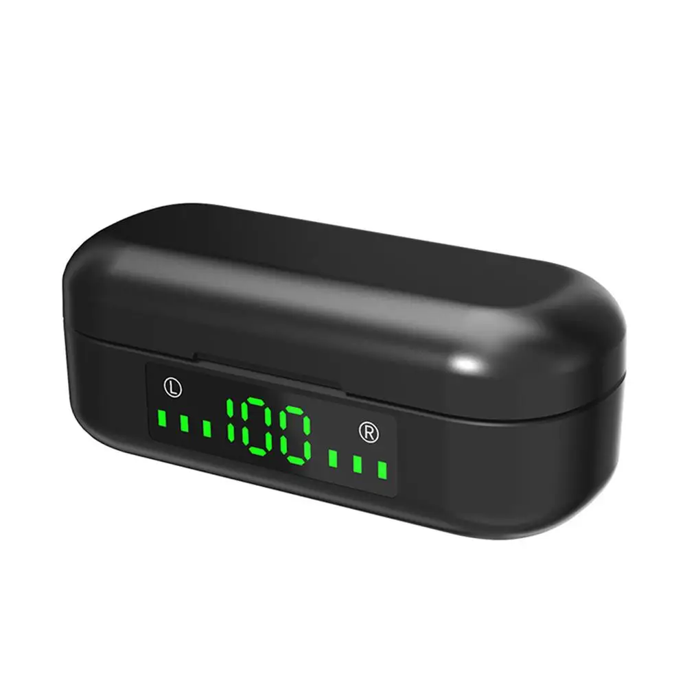 V8 TWS Bluetooth наушники 5 0 беспроводные гарнитура спортивные светодиодный