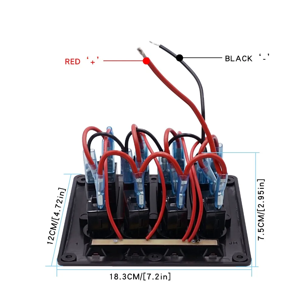 4 банды лодка кулисный переключатель панель Переключатель автомобиля