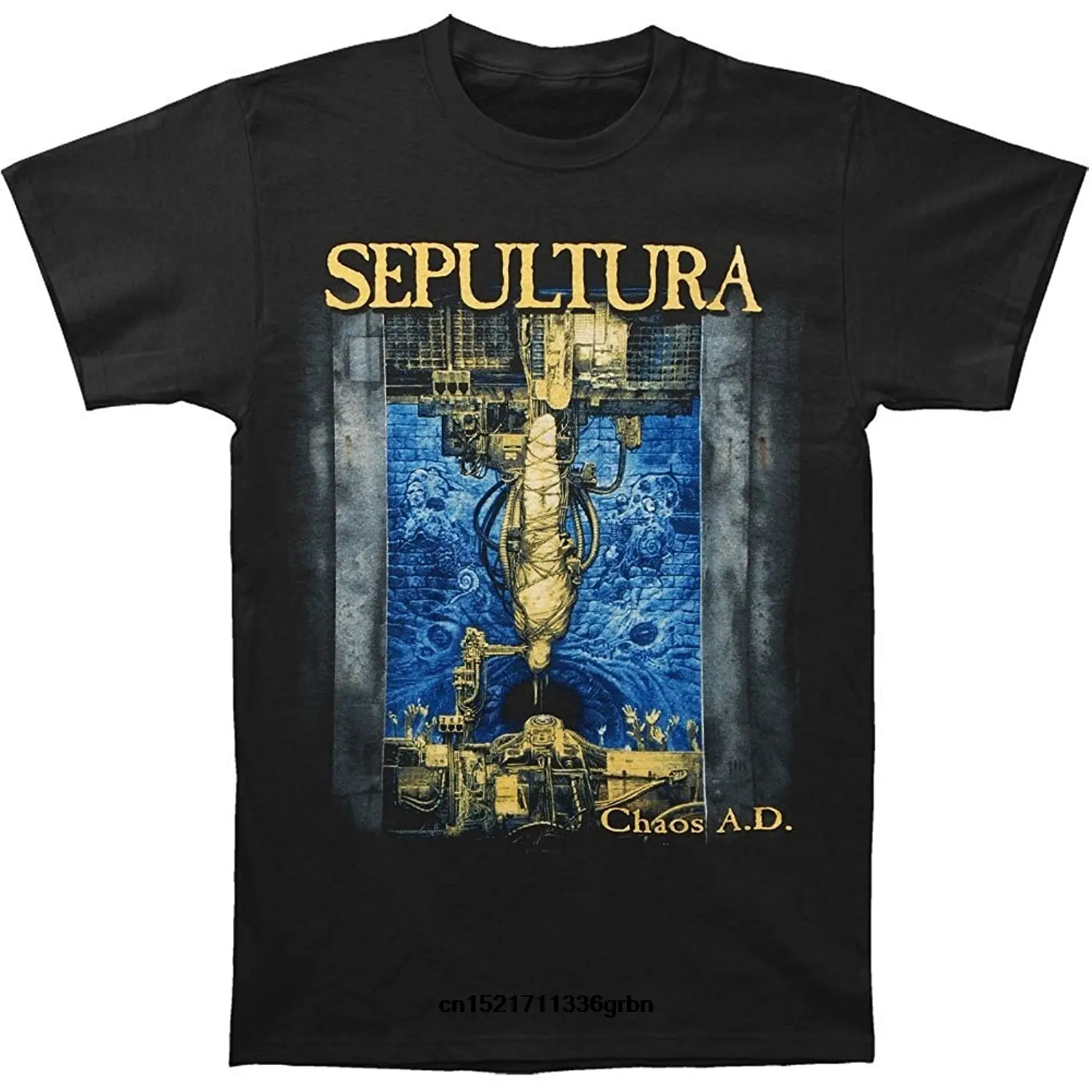 Мужская футболка Sepultura Chaos A.D. Забавная с коротким рукавом Новинка wo men |