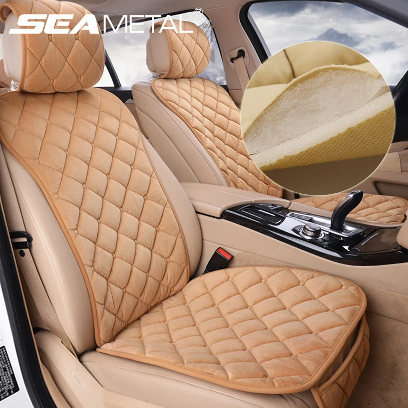 Универсальный чехол для автомобильных сидений набор дышащих мягких плюшевых