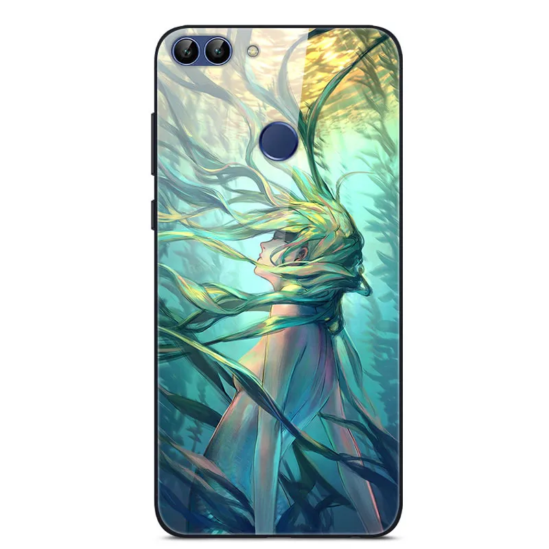 50 Для huawei P Smart Enjoy 7S чехол из закаленного стекла с изображением планеты космос, стеклянный чехол-накладка для huawei P Smart Coque Shell PSmart - Цвет: 50