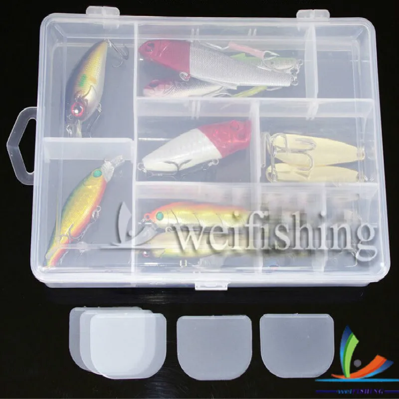 

Plastic Storage Jewelry Box Compartment Adjustable Container for Beads earring box for jewelry rectangle Convenient Box Case