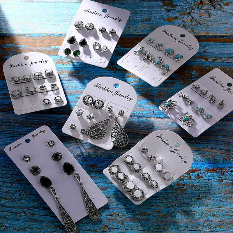 Серьги подвески Vienkim женские в этническом стиле Винтажные Ювелирные украшения с