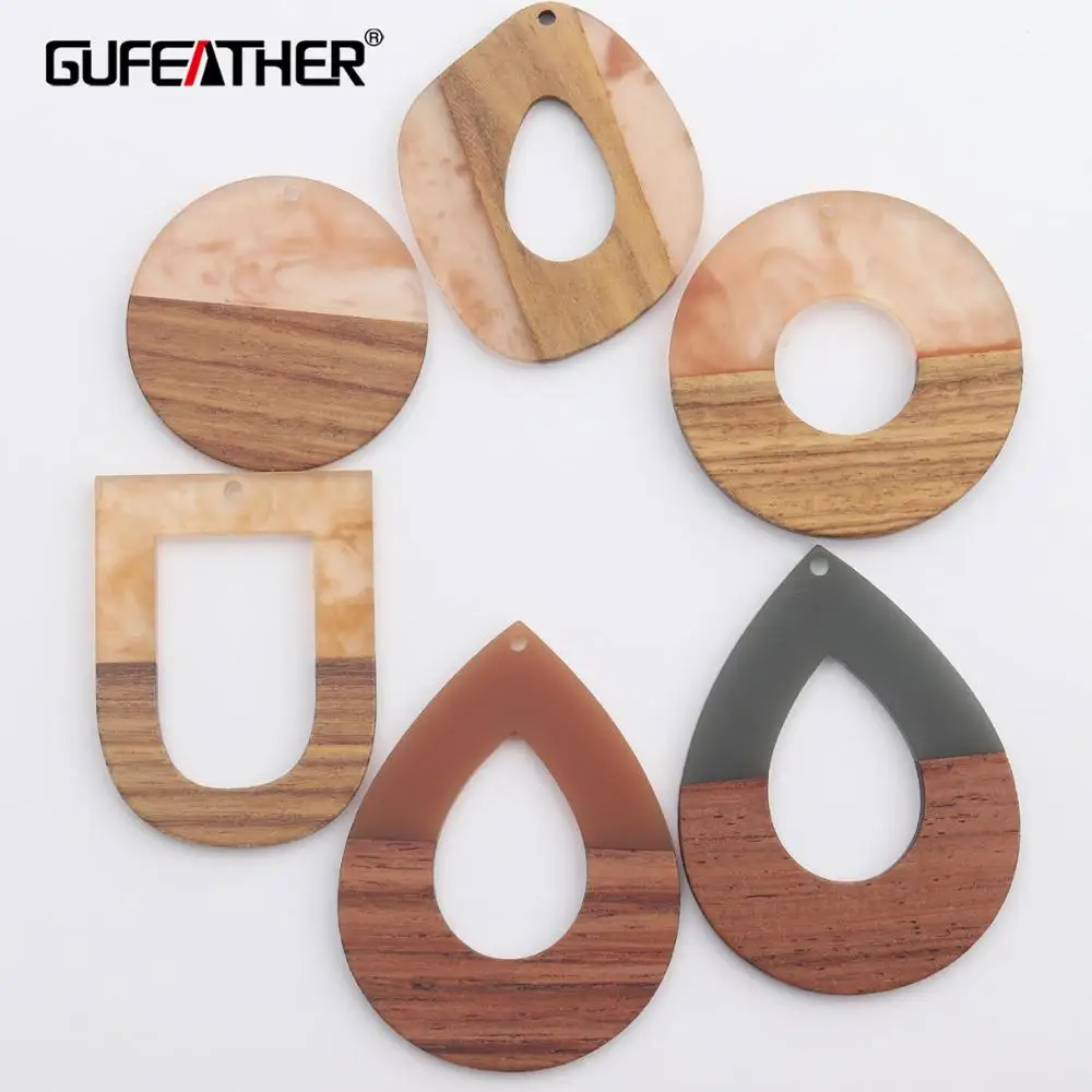 GUFEATHER M463 ювелирные аксессуары деревянные акриловые серьги изделия ручная работа