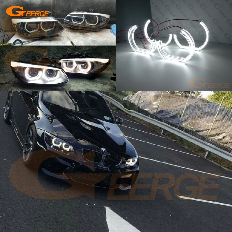 

For BMW 3 Series E92 E93 LCI 328i 335i 2011 2012 2013 Ultra bright Crystal DTM M4 Style led Angel Eyes halo rings Day Light