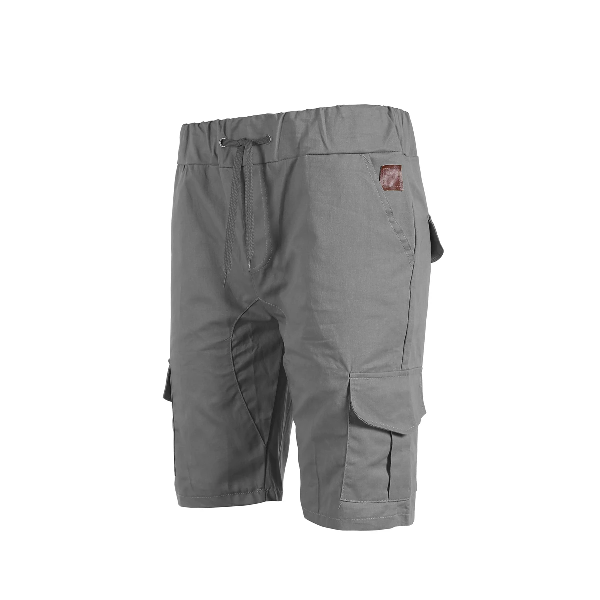 Light Grey Модные мужские летние шорты для занятий спортом в тренажерном зале, тренировки, брюки карго, шорты для бега - Цвет: Light Grey