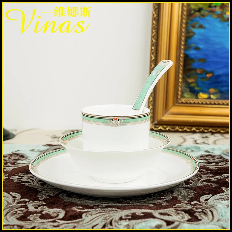 Элегантный золотой мраморный глазурь керамический праздничный набор столовой