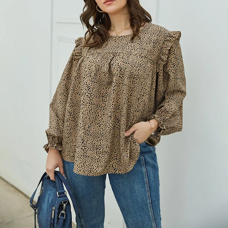 

Large Size Loose Women's Blouse 2021 Long Sleeve Temperament Light Ripe Casual Blouse Women's Long Sleeve Chiffon Tops