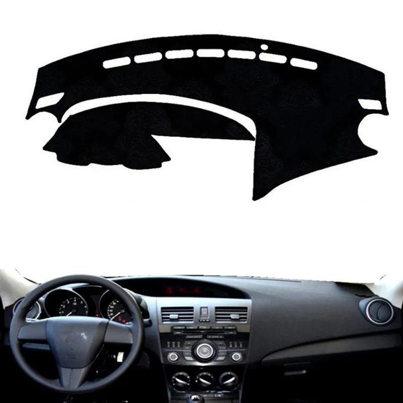 

Car Dashboard Cover Mat Pad Dashmat Sun Shade Instrument Protector Carpet Accessories For Mazda 3 M3 BL 2009 2010 2011 2012 2013