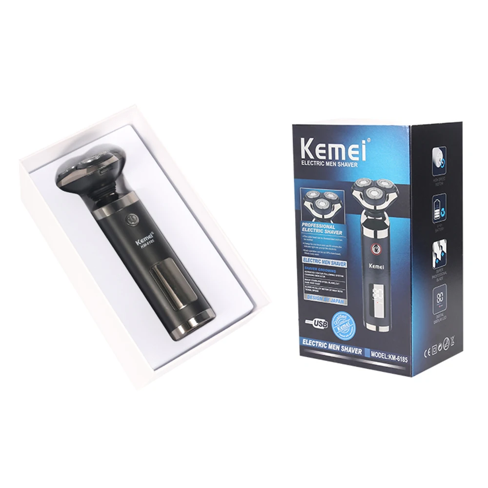 Kemei 6185 100 240 в 3D электробритва бритва для мужчин бритья носа бороды