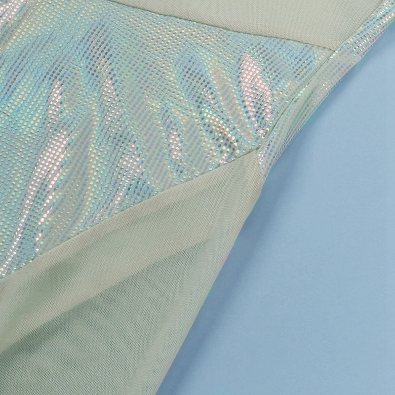 Блестящий сексуальный женский комбинезон элегантная Клубная одежда для