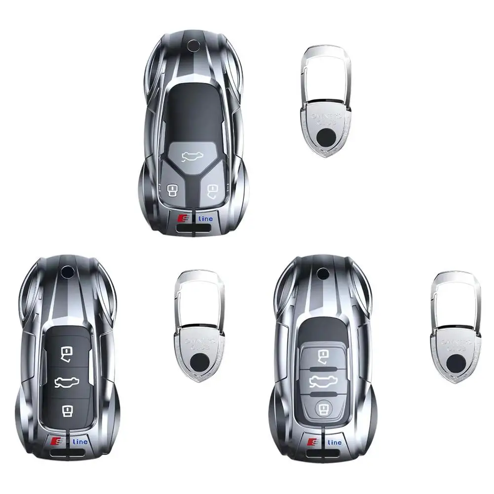 

Key Fob Cover Case Car Key Case Cover Shell Protector For A6 A4 A3 Q2 Q3 Q5 Q7 A7 A8 Protective Cover Keyring Accessories