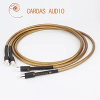 1pair cardas hifi rca jack cable high quality ofc pure copper plated silver 2rca to2 rca audio or 2xlr to 2xlr cable line wire