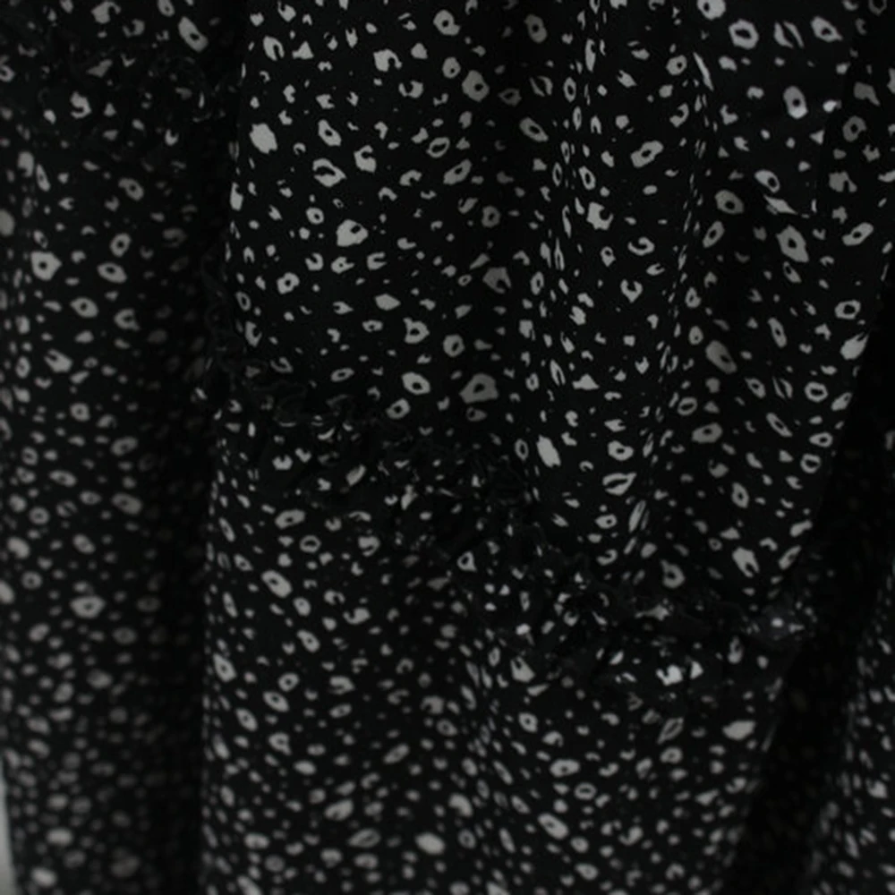 

2020 New Women's Dress Spring Autumn Casual Black Long Sleeve Dresses Womens Floral Print Sashes Slim Waist Dress Women