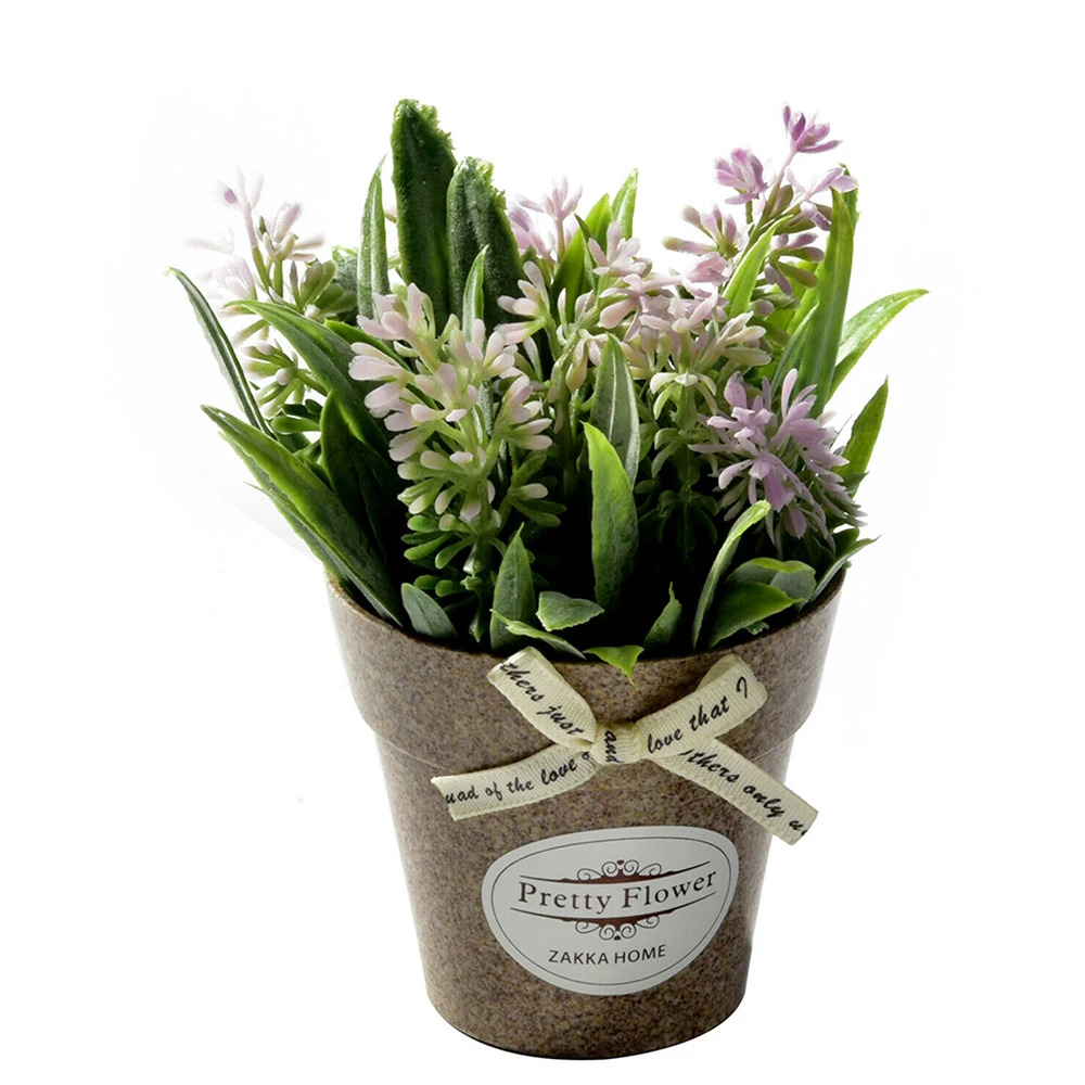 Искусственные цветы лаванды Мини искусственные растения Свадебный Цветочный