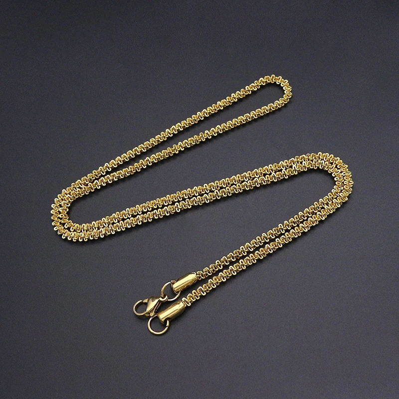 Новое поступление высококачественное женское ожерелье из нержавеющей стали 60 см