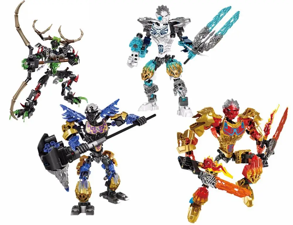 

BIONICLE Series 611 Light of Tahu Fire Figures Building Block Model Boy Toys Compatible with 71308/71309/71310/71311