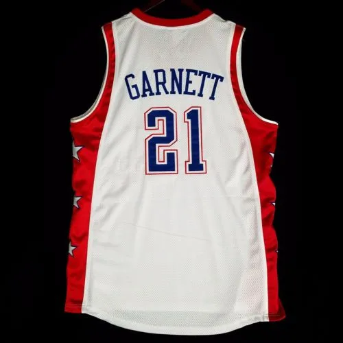 

#21 Kevin Garnett 2004 west all star Game White Basketball Jersey Stitched Custom Any Number Name jerseys