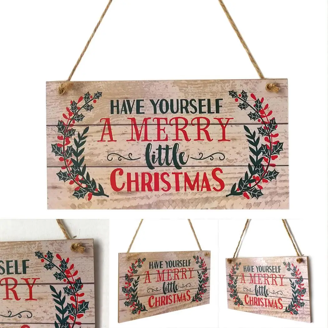 Hanging Wooden Tagging Christmas Pendant As Picture Tree Decorations | Дом и сад