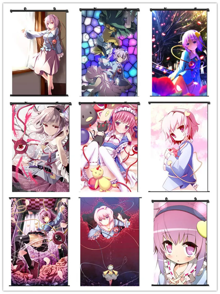 Coscase для костюмированной вечеринки по японскому аниме «TouHou Project» Subterranean Animism Komeiji Сатори домашний Декор стены прокрутки Декоративные | Отзывы и видеообзор -1005002555476679