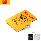 KODAK Оригинальные Кабели Micro-SD карты 256 ГБ 128 Гб 64 Гб оперативной памяти, 32 Гб встроенной памяти, флэш-памяти TF карта, карта памяти Micro SD a1 V30 U3 100 МБс. cartao de memoria Бесплатная sd-адаптер