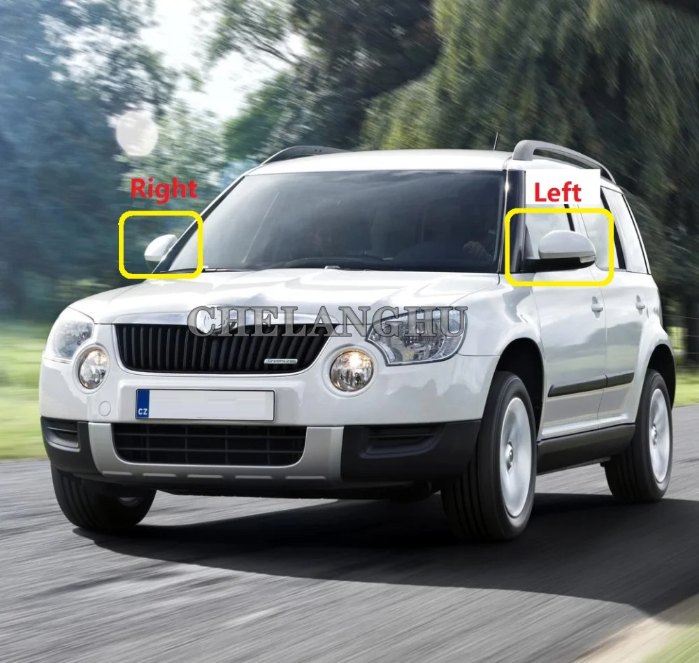 Для Skoda Yeti 2009 2010 2011 2012 2013 Стайлинг автомобиля светодиодсветильник ПА для зеркала