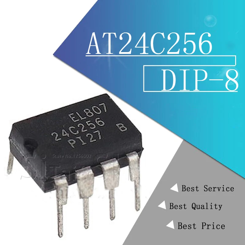 10 шт. AT24C256 24C256 DIP 8 новое качество очень хорошая работа 100% IC чип|Интегральные схемы|