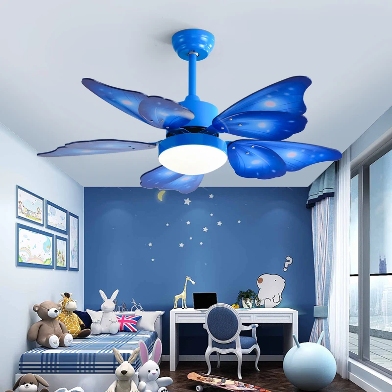 

Современные креативные потолочные вентиляторы в виде бабочек с подсветкой, домашний декоративный комнатный вентилятор, потолочный вентил...