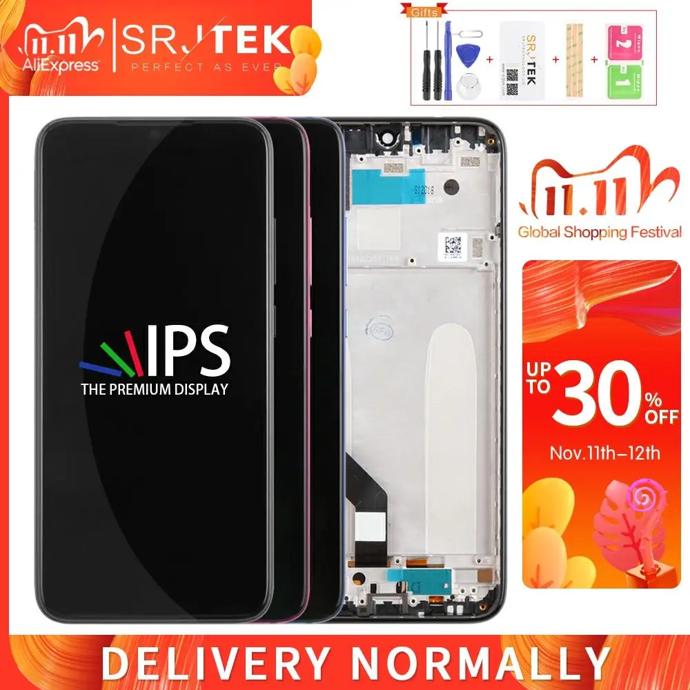 Для Xiaomi Redmi Note 7 Pro Дисплей Матрица сенсорный для экран дигитайзер сборка S ЖК