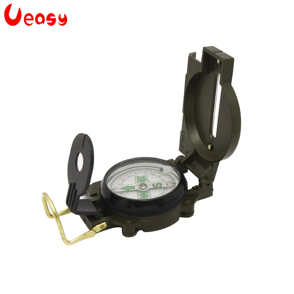

Ueasy Portable Mulitifunctional Outdoor Survival Military Compass Camping Folding Len Compass Digital Navigation Equipment