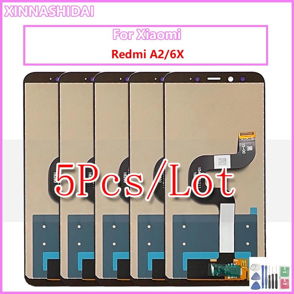 Сенсорный экран для Xiaomi Mi A2 Lite 5 шт. дигитайзер в сборе Redmi 6 Pro ЖК-дисплей с рамкой |