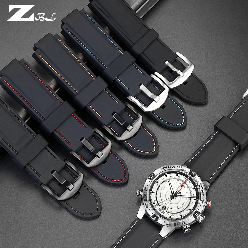 Фото Для Мужские Timex T2N720 | T2N721 | T2p141 | T2n722 | 723 | 738 | 739 ремешок Водонепроницаемый каучуковый ремешок 24*16 мм Луг конец с инструментами винт шпильки №2