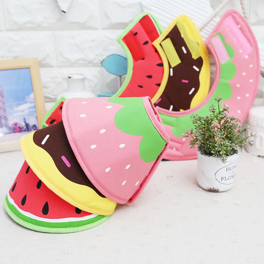 Ошейник для шеи с героями мультфильмов в форме клубники Элизабет круг собак