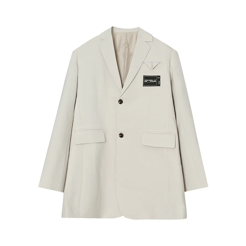 

IEFB men's suit coat loose causal breasted blazers 2021 spring new