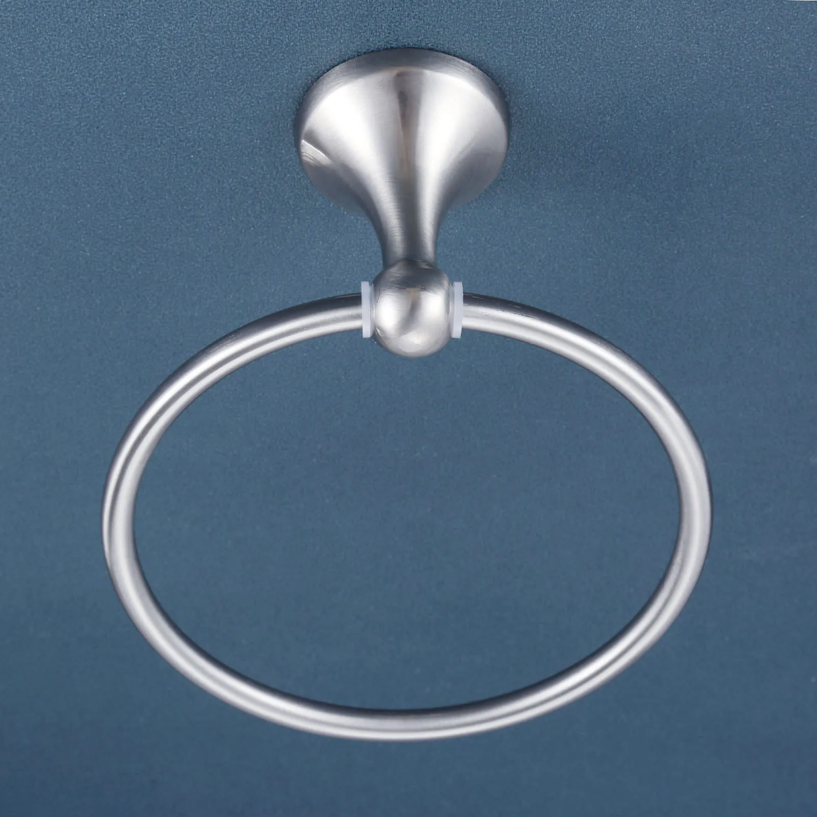 

Towel Holder Ring Stainless Steel Round Hand Wall Mounted Rack Brushed Nickel Modern Minimalism Bathroom Kitchen Home Hotel Bar