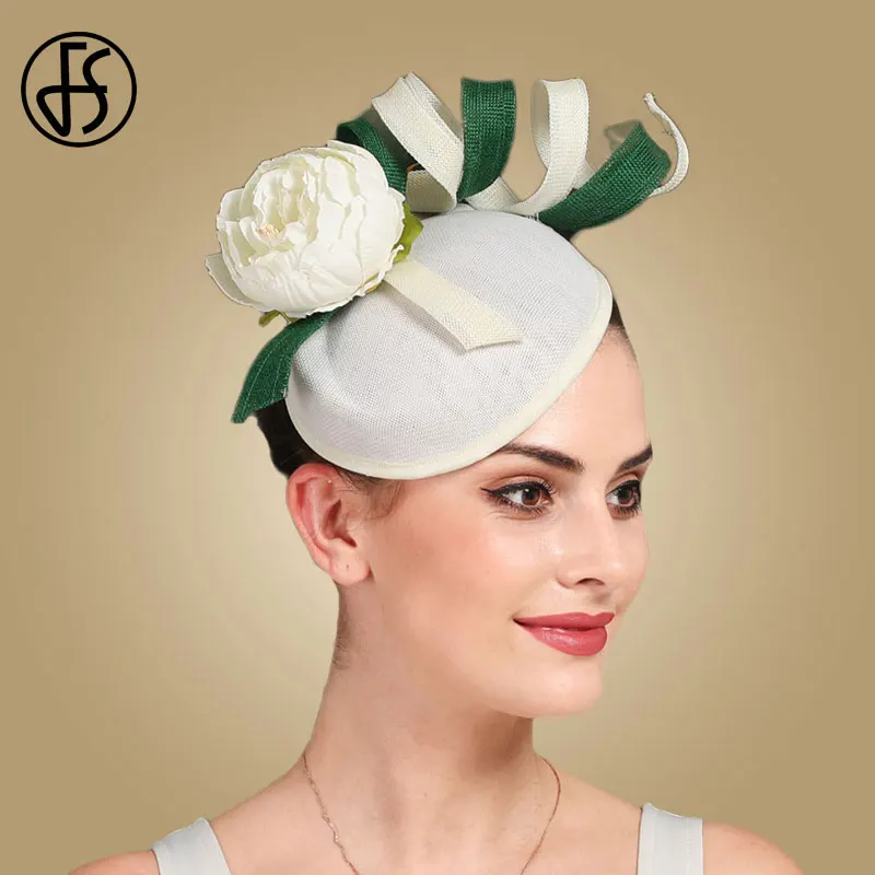 FS элегантный бежевый белый головной убор для женщин различных мероприятий